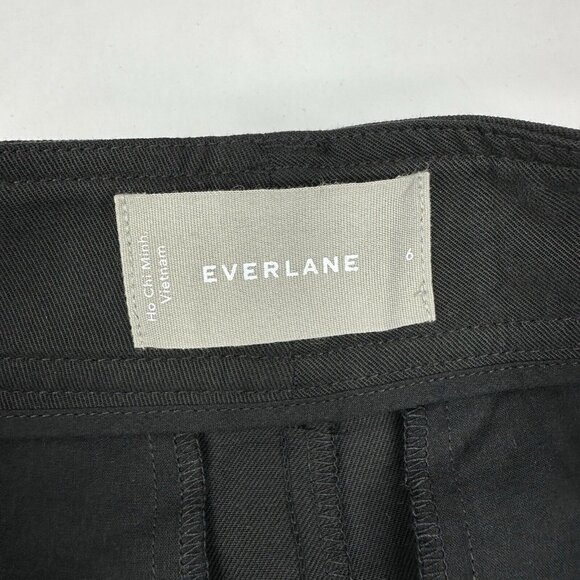 Everlane Women’s NWT Black The Tencel Way-High Taper Minimalist Pant 6/W30/L27‎ - Picture 5 of 13